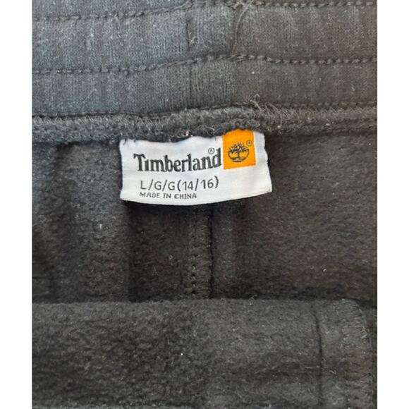 Timberland Boy's Drawstring Sweatpants Black Size Large (14-16) - Picture 3 of 5